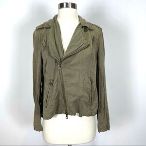 Pistola chambray jacket olive green